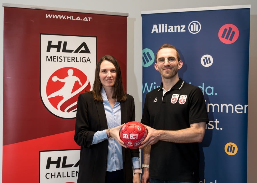 Claudia Brandstetter (Allianz) mit Matthias Führer (HLA)